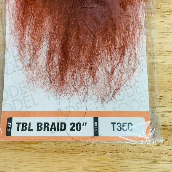 Hair Extension Twist Braid & Loc 20 Inch Red Pre-Feathered Halloween - Picture 3 of 9